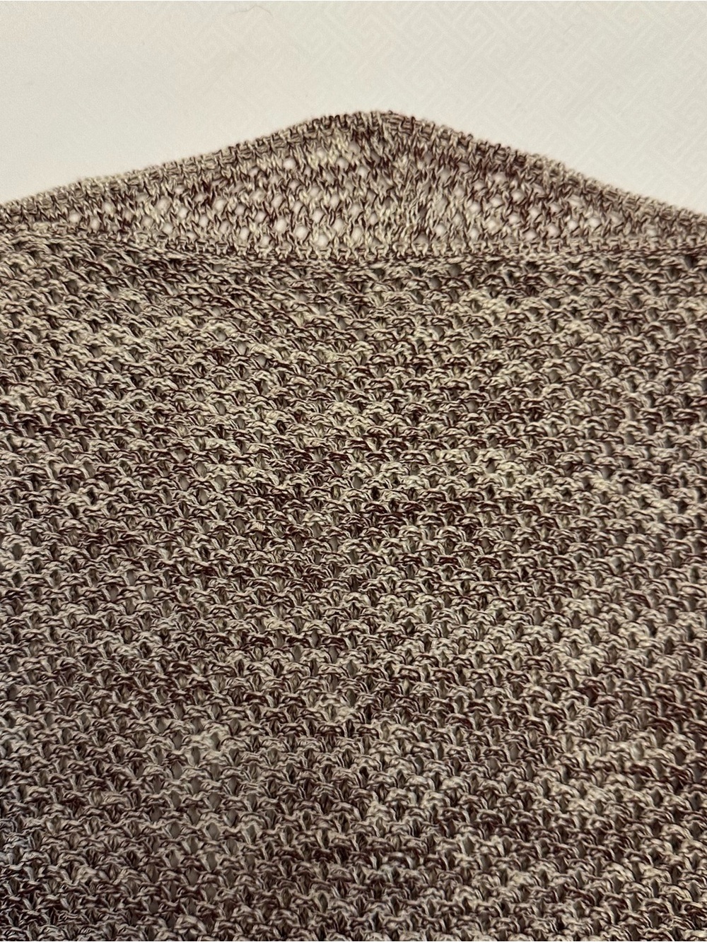 Altar’d State Cocoon Sweater Cowl Neck Doleman Sleeve Cream & Maroon Sz S Boxy - Picture 10 of 12